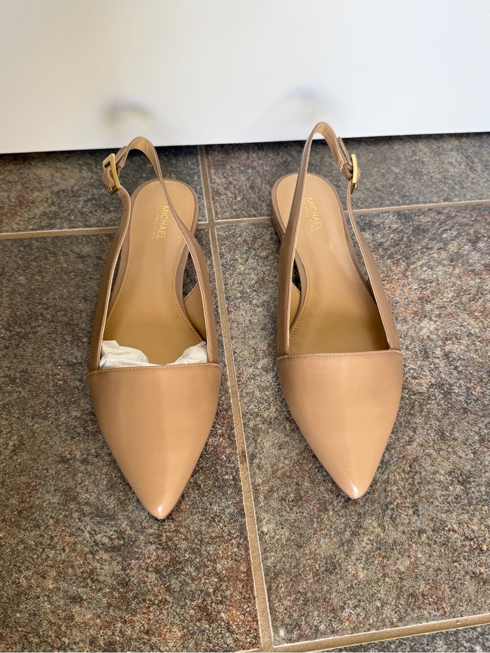 Michael Kors Claudia Slingback Flats in Khaki